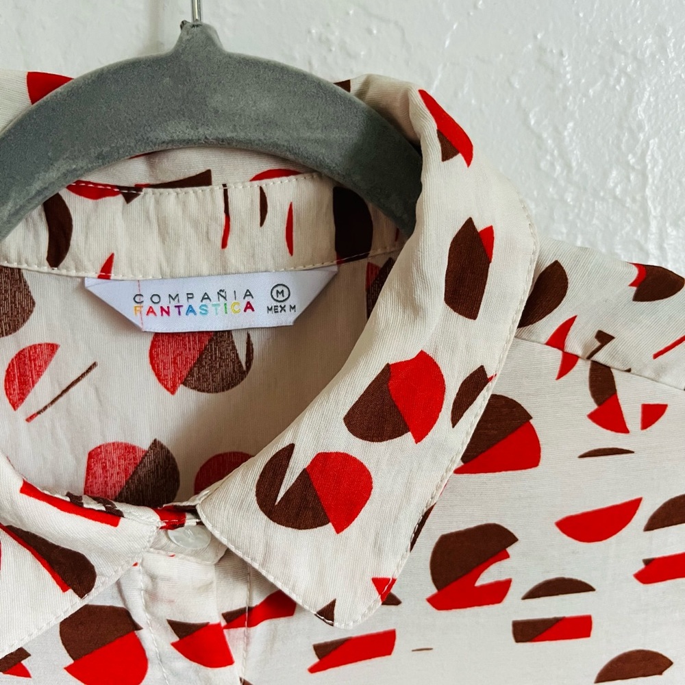 Retro Print Button Up - Picture 3 of 4